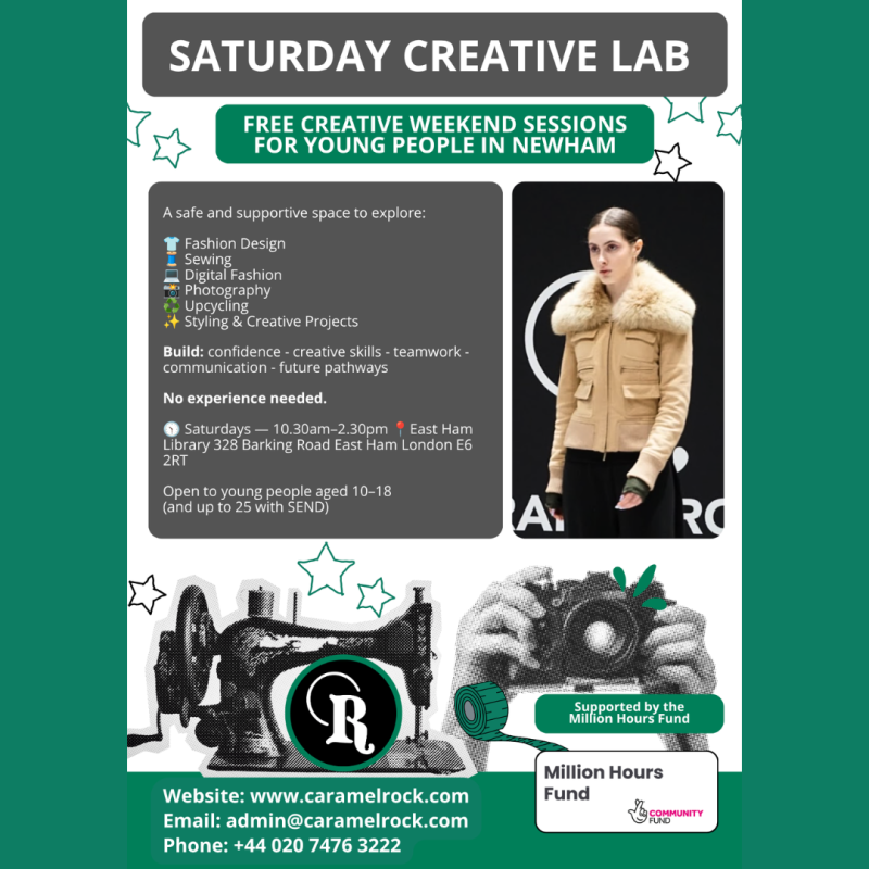 SATURDAY CREATIVE LAB - Caramel Rock - Newham