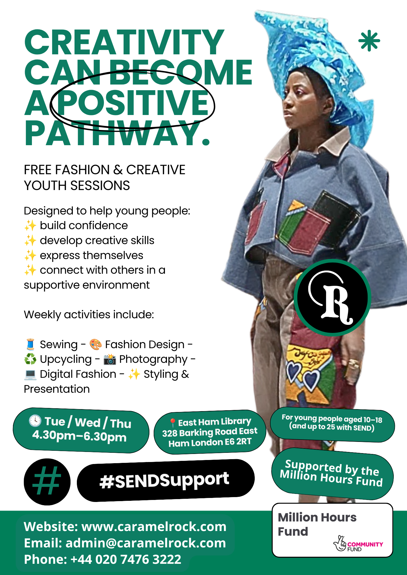 FREE FASHION & CREATIVE YOUTH SESSIONS IN NEWHAM