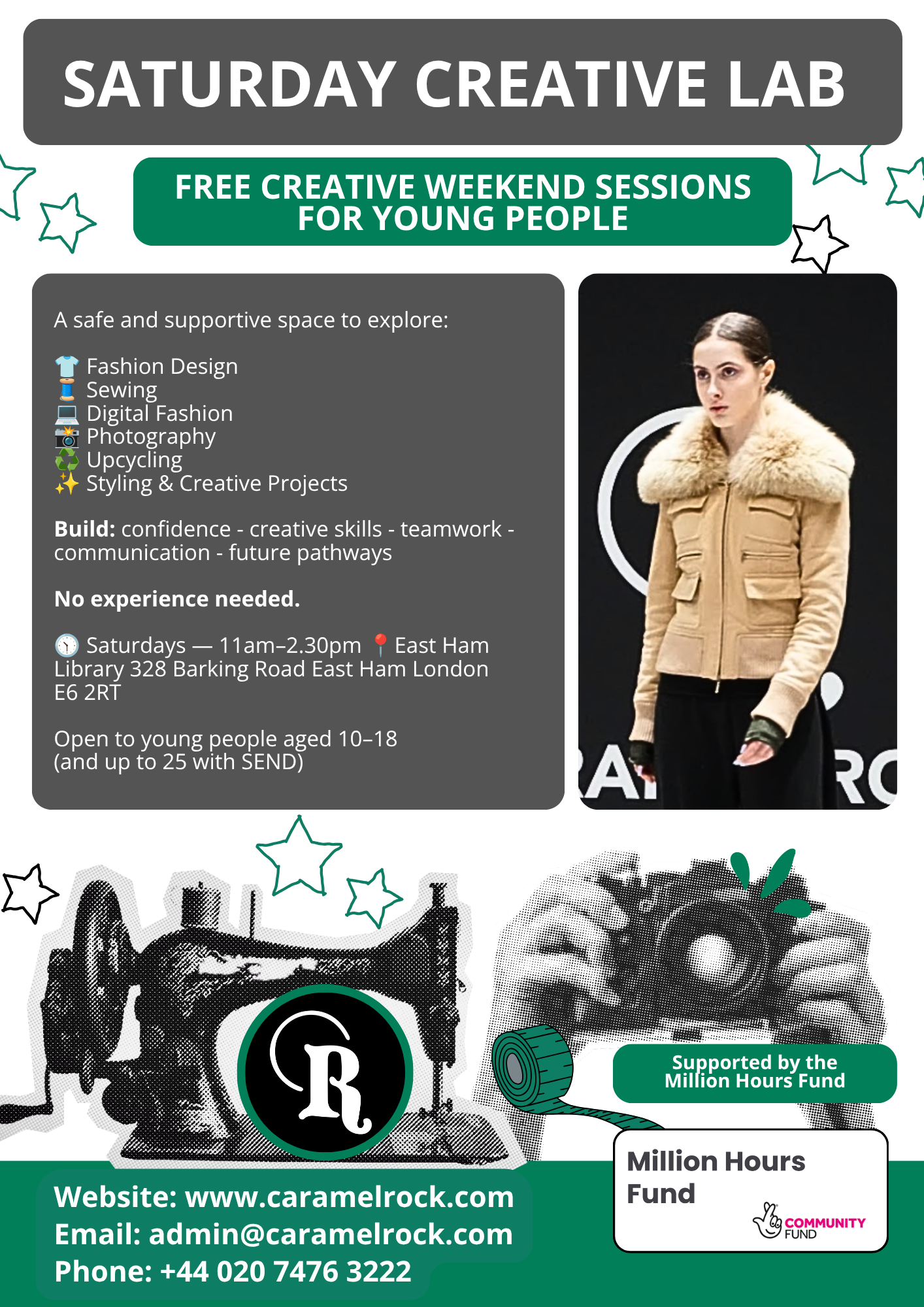 SATURDAY CREATIVE LAB - Caramel Rock - Newham