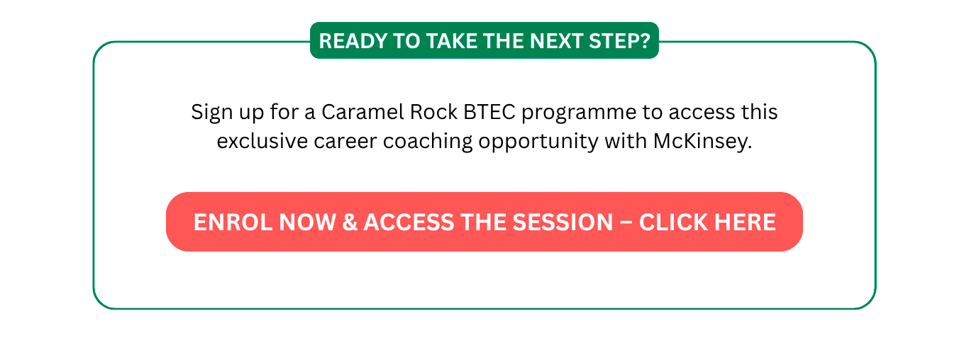 CV SURGERY & BUSINESS SUPPORT WITH MCKINSEY: Take your CV, career goals and fashion business ideas to the next level!